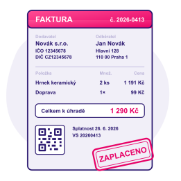 České faktury, dobropisy a dodací listy