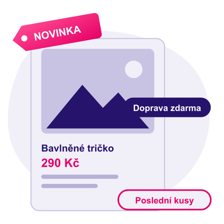 Štítky a nálepky na produktech