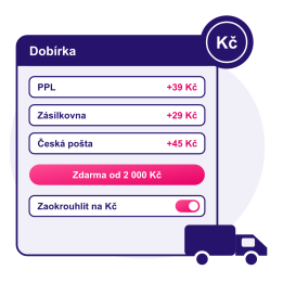 Dobírka s příplatkem podle dopravce