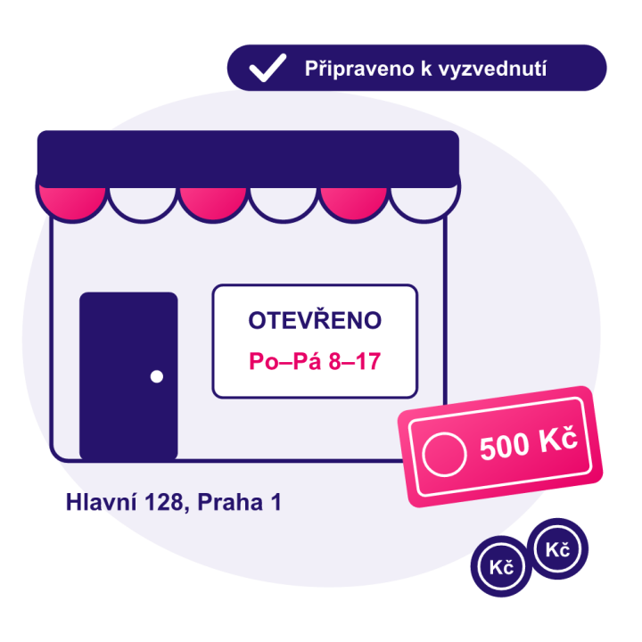 Platba v hotovosti při osobním odběru