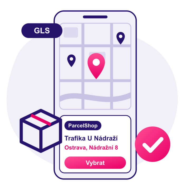 GLS – výdejní místa a boxy v pokladně