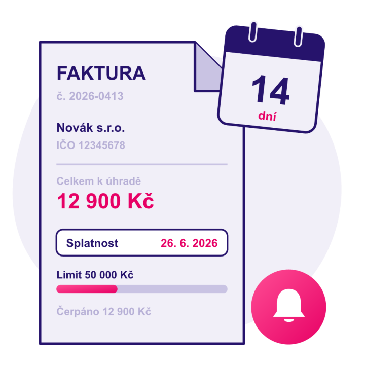 Platba na fakturu se splatností