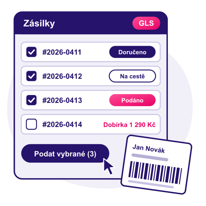 GLS API – podání zásilek a tisk štítků