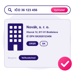 ORSR – načtení firemních údajů podle IČO (SK)