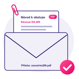 Návody k produktům v e-mailu