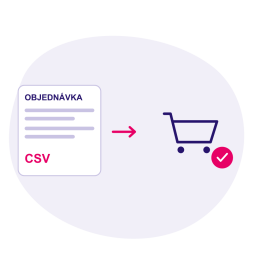 Rychlá objednávka – košík z CSV