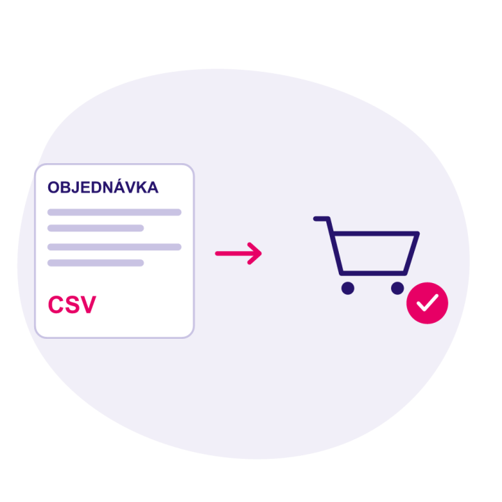 Rychlá objednávka – košík z CSV