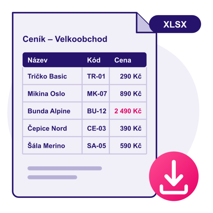 Export katalogu do Excelu