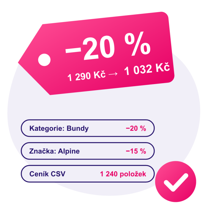 Hromadné slevy, akce a ceníky