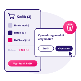 Tlačítko vyprázdnění košíku