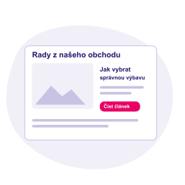 Blog – redakční systém pro e-shop
