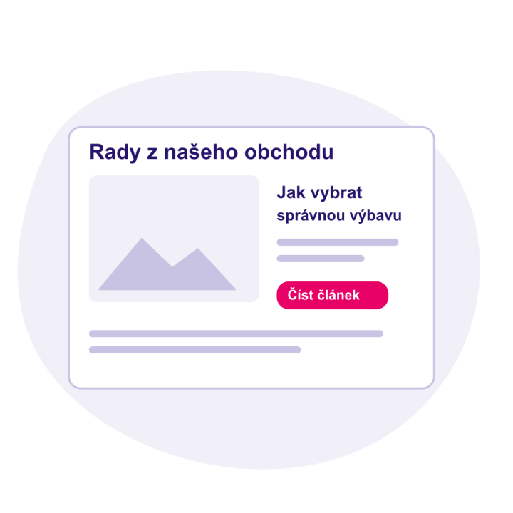 Blog – redakční systém pro e-shop