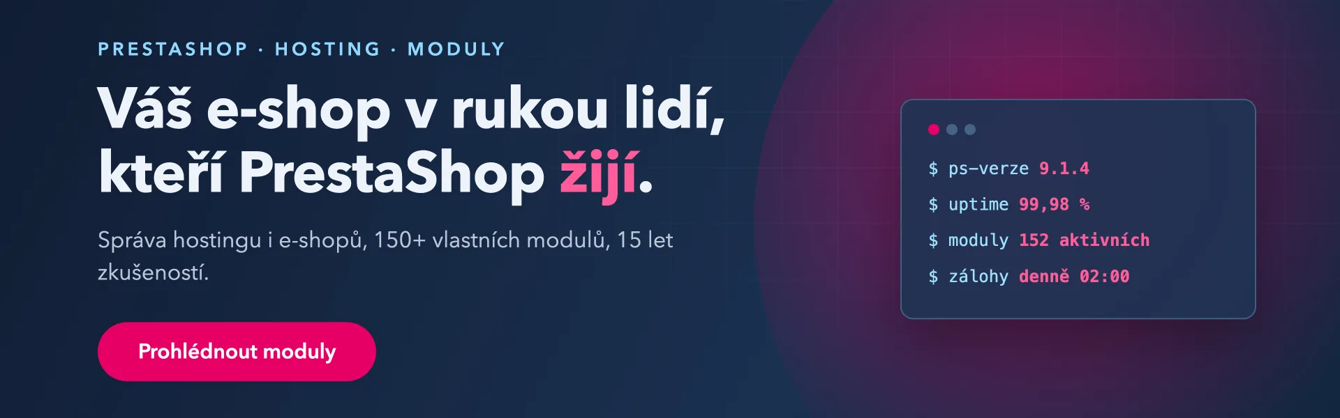 Přehled modulů